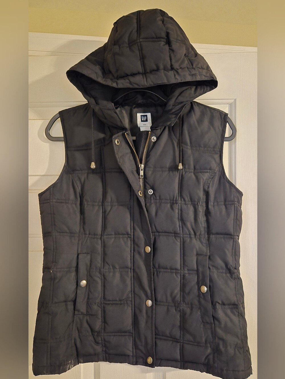 GAP Black Vest With Hood